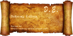 Dobray Edina névjegykártya
